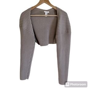 H&M women’s sweater shawl medium tan